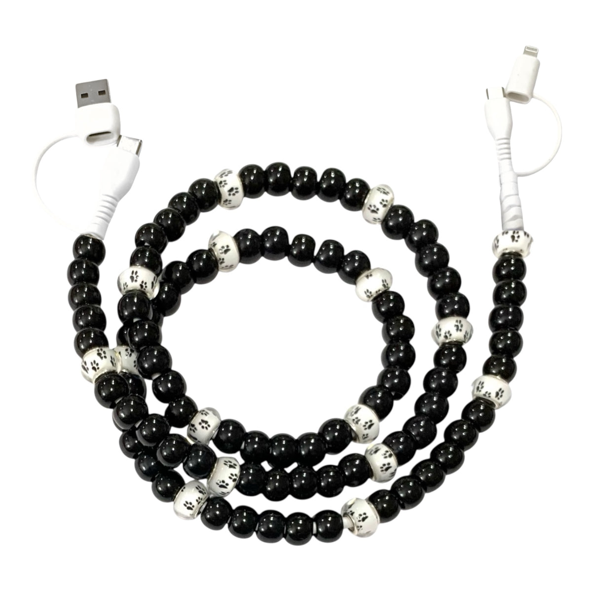 Beaded Phone Charger • Dog Paws