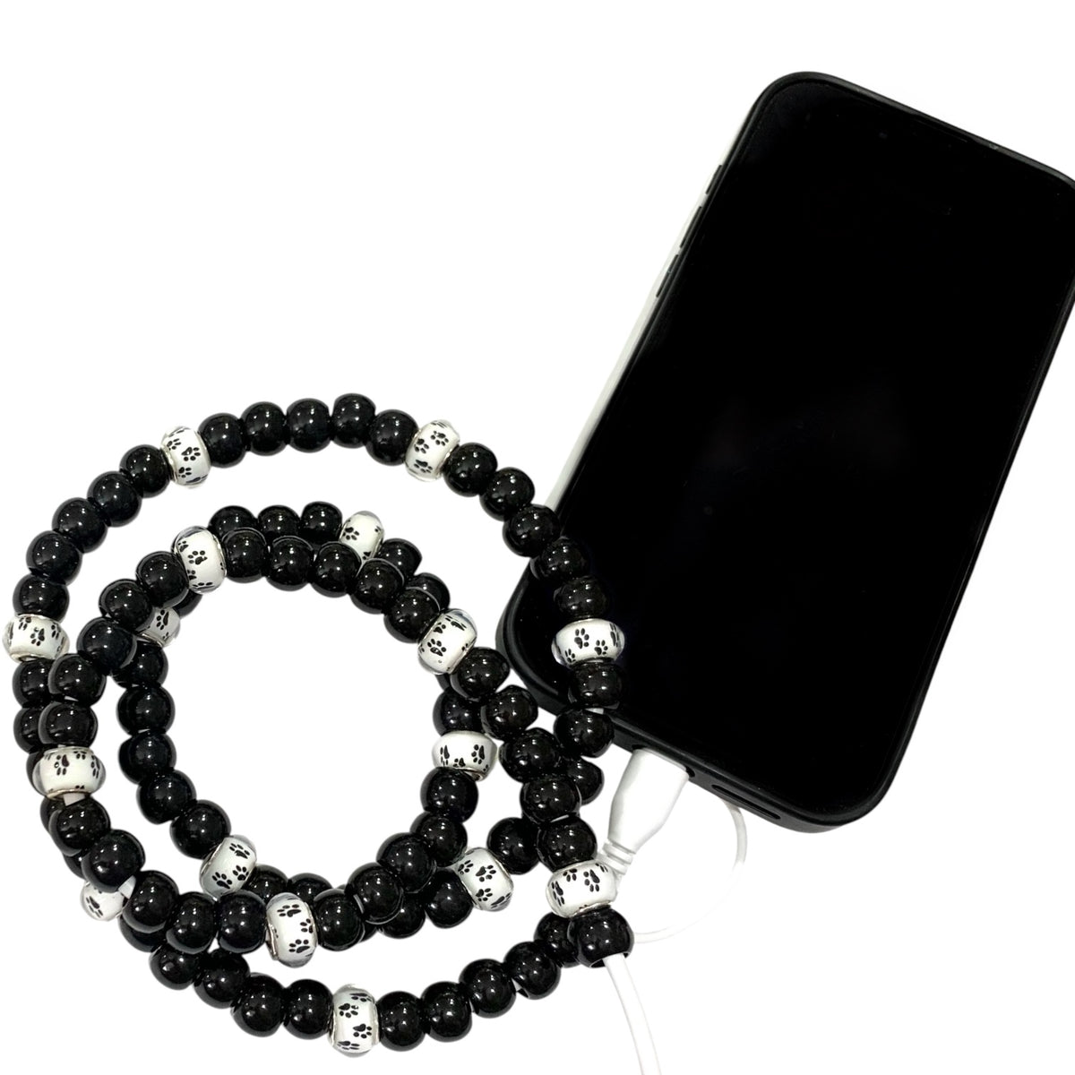 Beaded Phone Charger • Dog Paws
