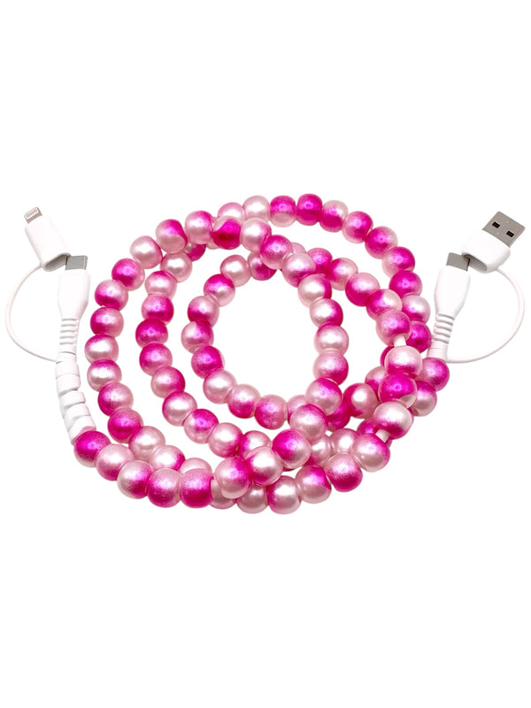 Beaded Phone Charger • Rosey