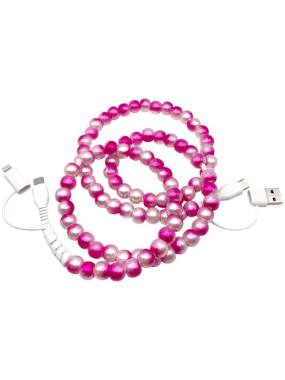 Beaded Phone Charger • Rosey