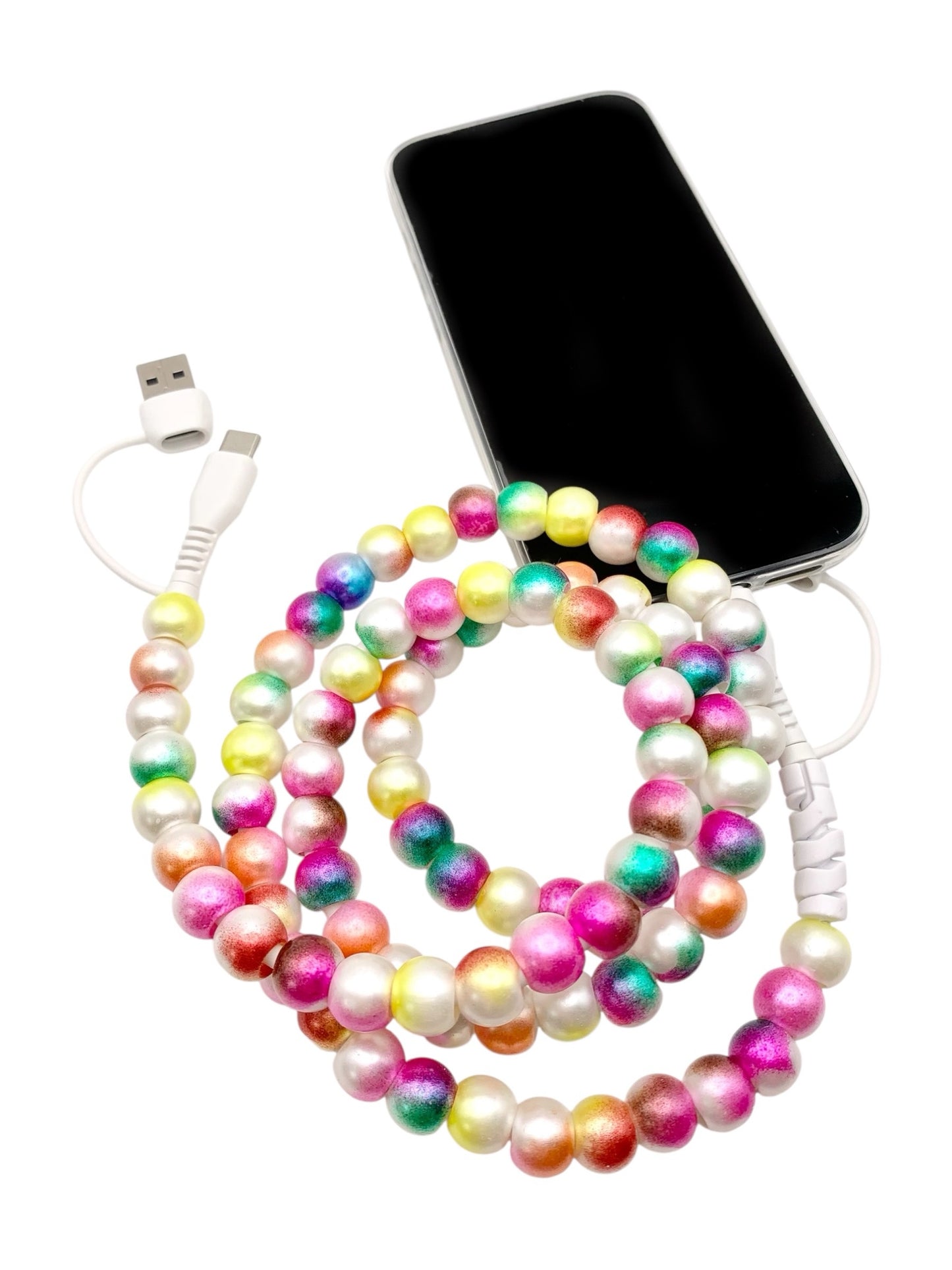 Beaded Phone Charger • Clowning Around