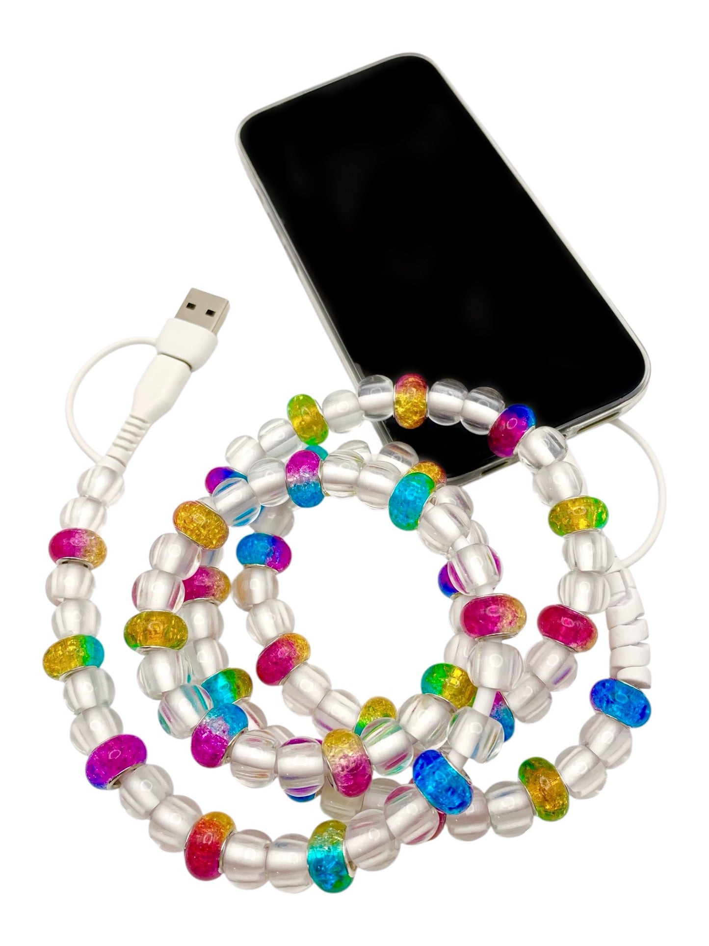 Beaded Phone Charger • Tutti Frutti