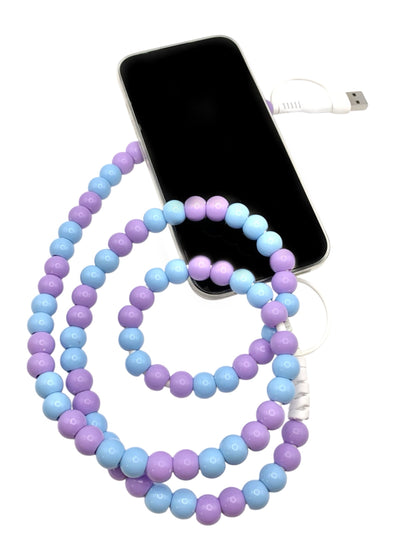 Beaded Phone Charger • Blurple Surprise