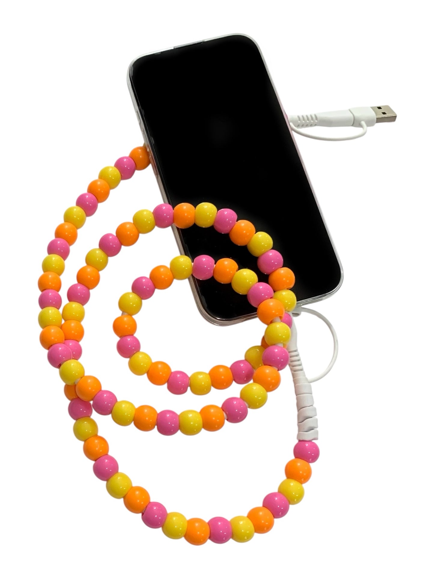 Beaded Phone Charger • Sunkissed