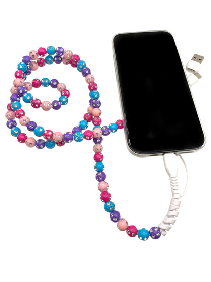 Beaded Phone Charger • Sorbet