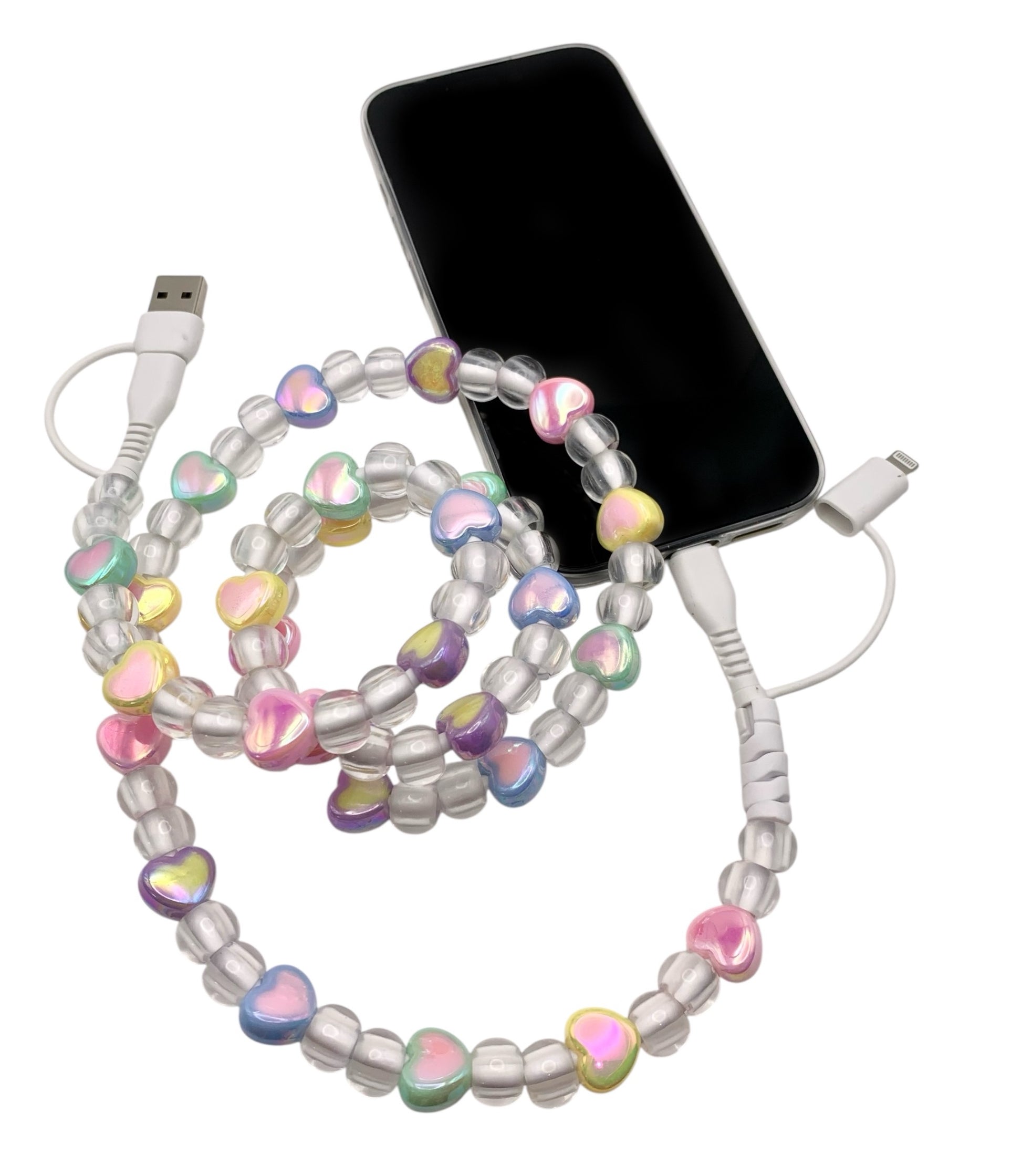 Cute colorful cell phone cable