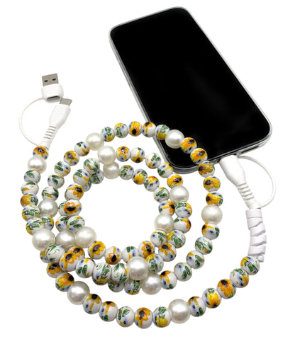 Beaded Phone Charger • Hello Sunshine