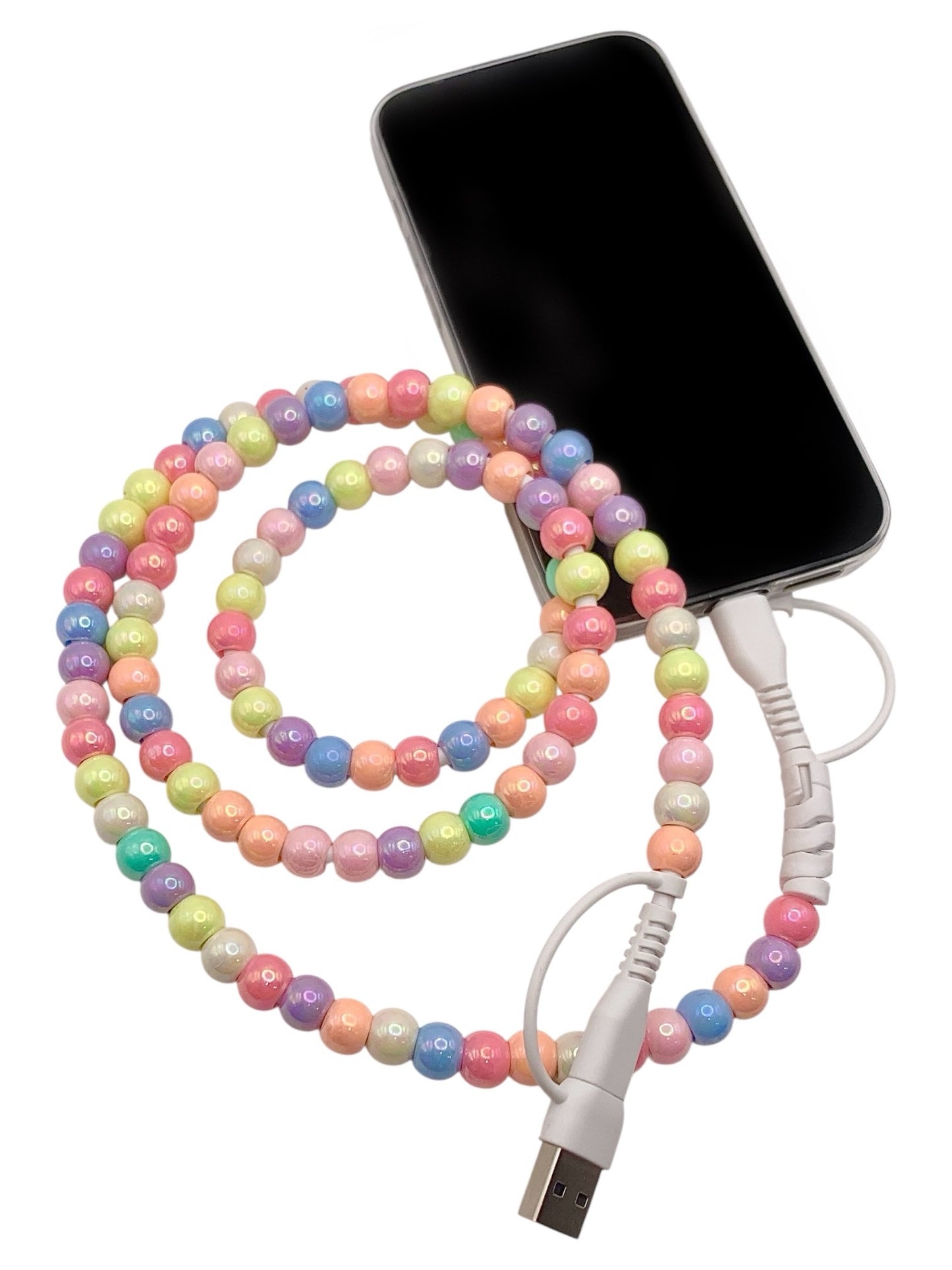 Beaded Phone Charger • Candy Kisses
