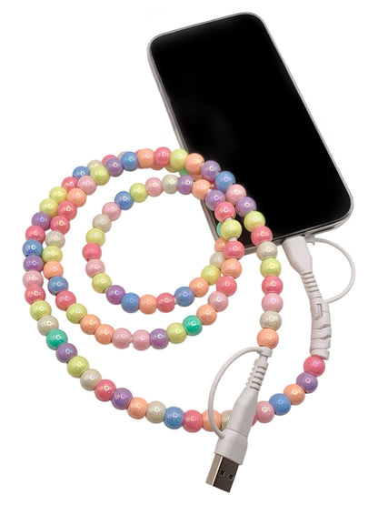 Beaded Phone Charger • Candy Kisses