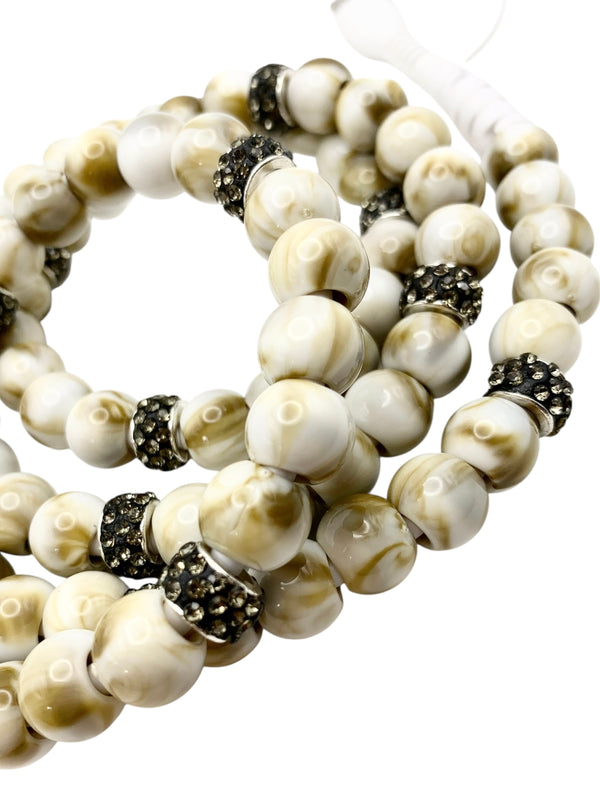 Beaded Phone Charger • Sandstone