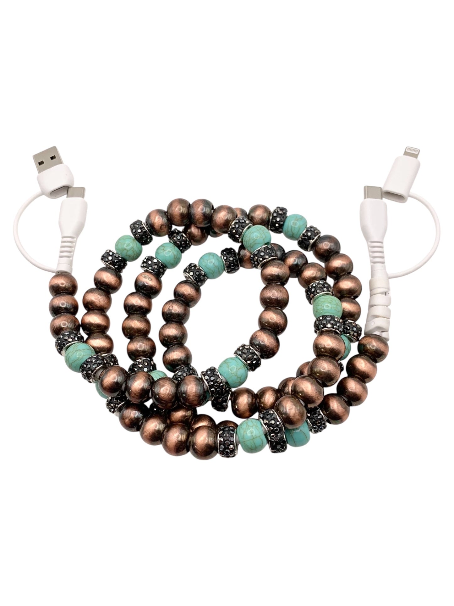 Beaded Phone Charger • Copper Mania