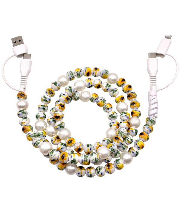 Beaded Phone Charger • Hello Sunshine