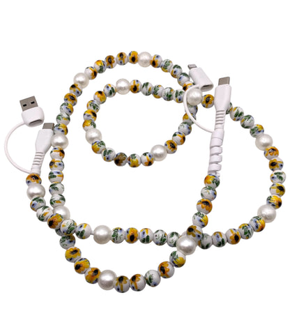Beaded Phone Charger • Hello Sunshine