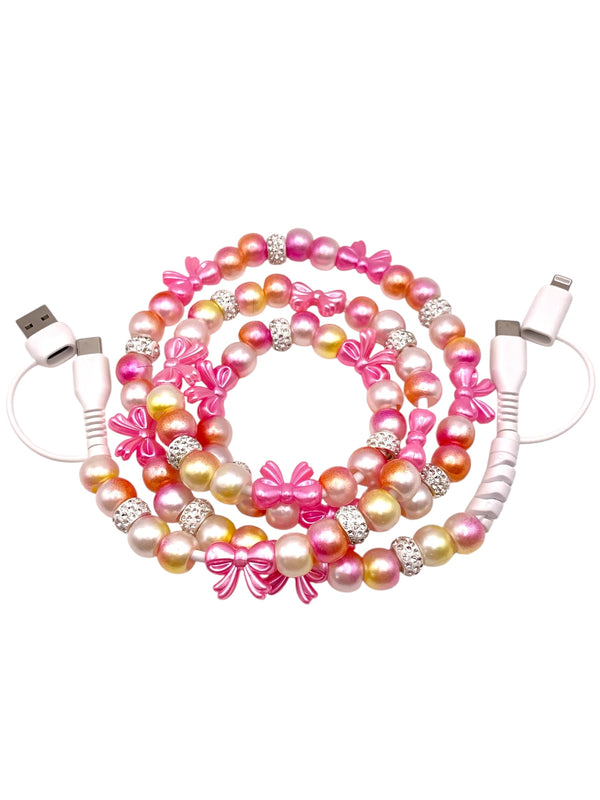 Beaded Phone Charger • Sunshine