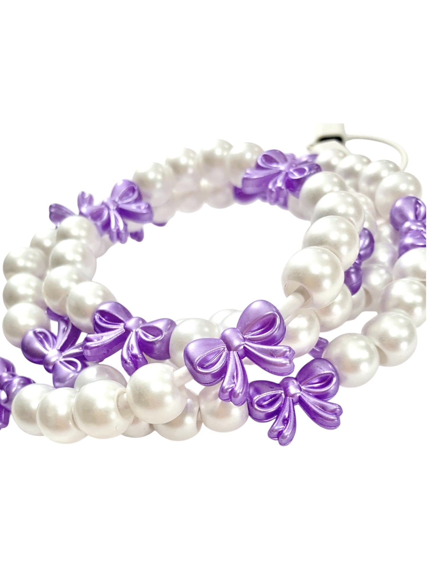 Lilac Love beaded charging cord