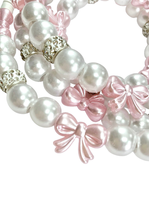 Beaded Phone Charger • Rhinestone Darling Pink