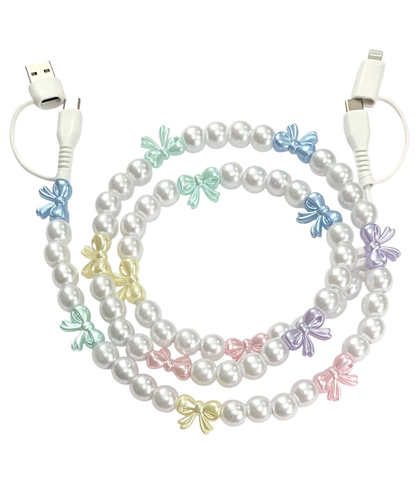 Beaded Phone Charger • Pastel Dreams