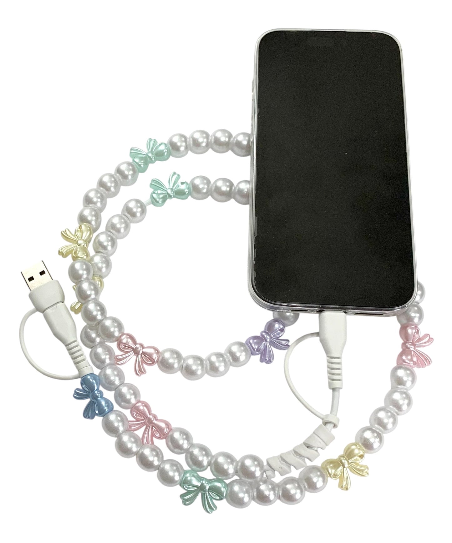Beaded Phone Charger • Blissful Bows
