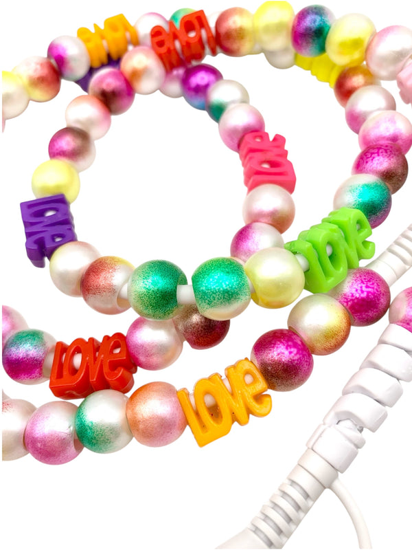 Beaded Phone Charger • Electric Love