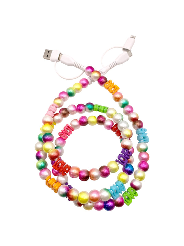 Beaded Phone Charger • Electric Love