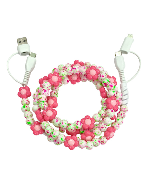 Beaded Phone Charger • Oopsie Daisy