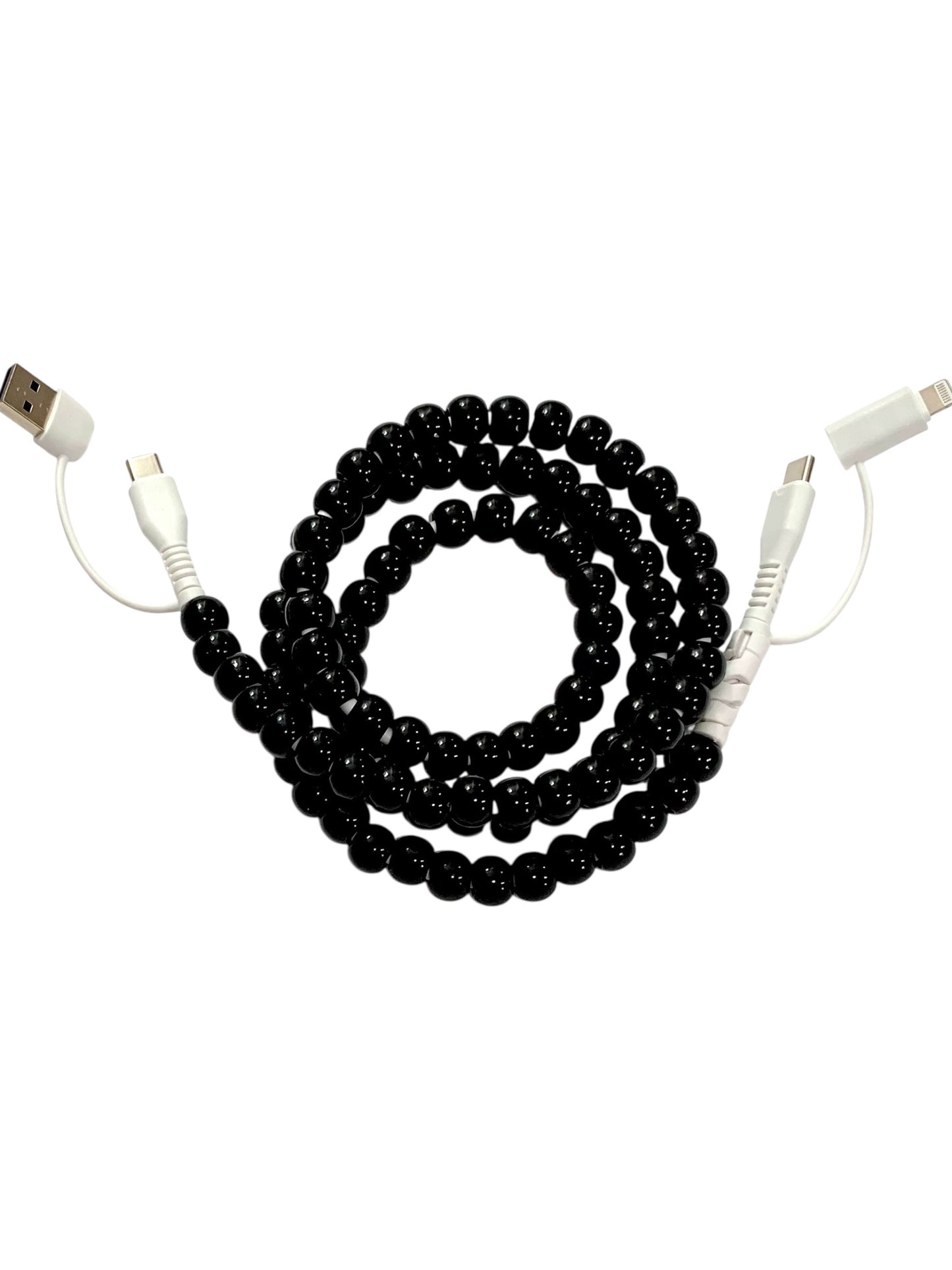 Beaded Phone Charger • Blackout