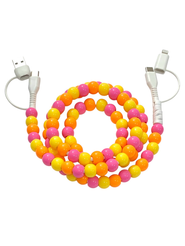 Beaded Phone Charger • Sunkissed