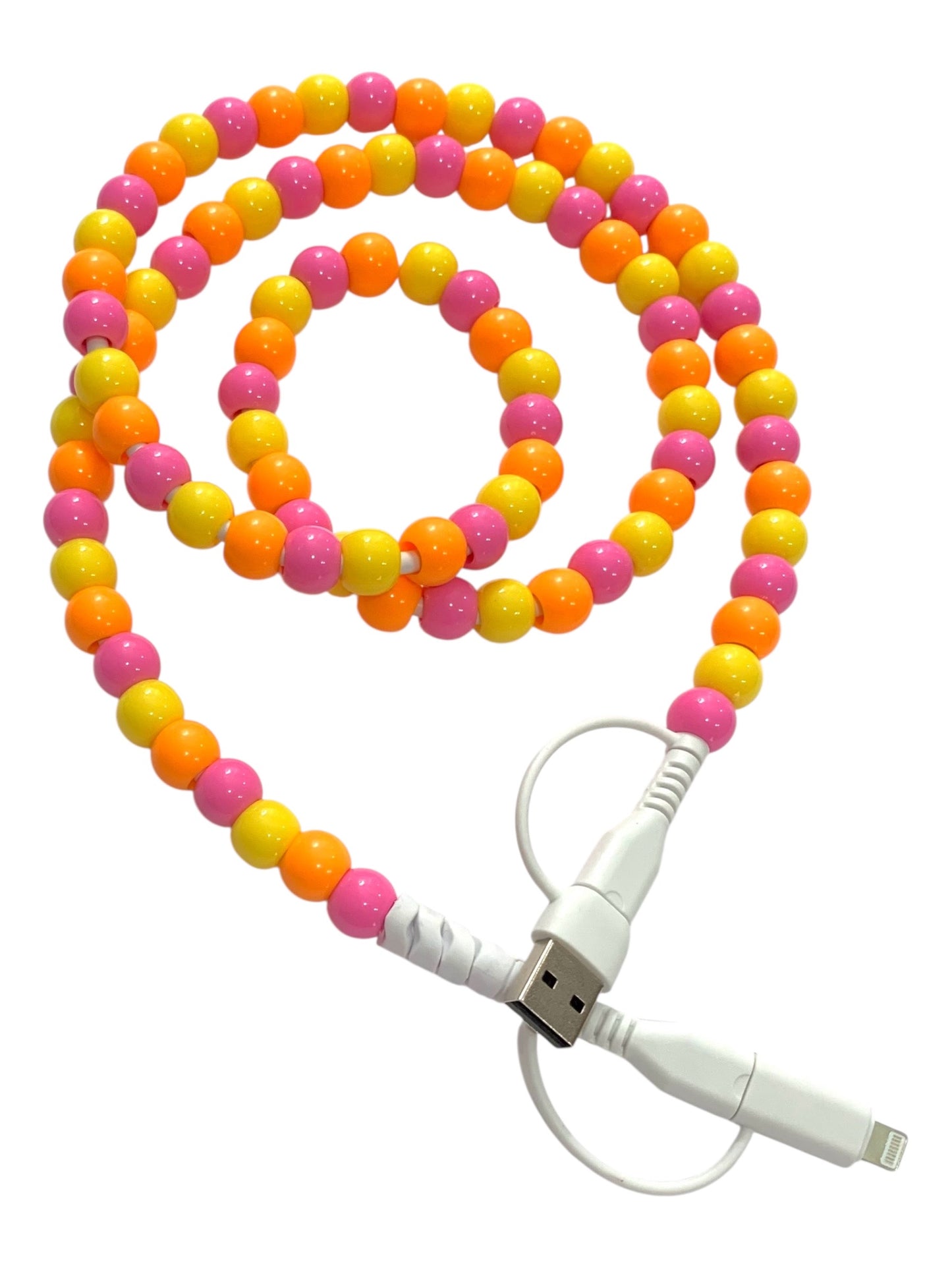 Beaded Phone Charger • Sunkissed