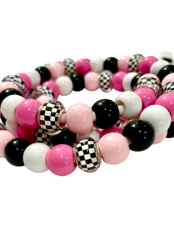 Beaded Phone Charger • Checkerboard