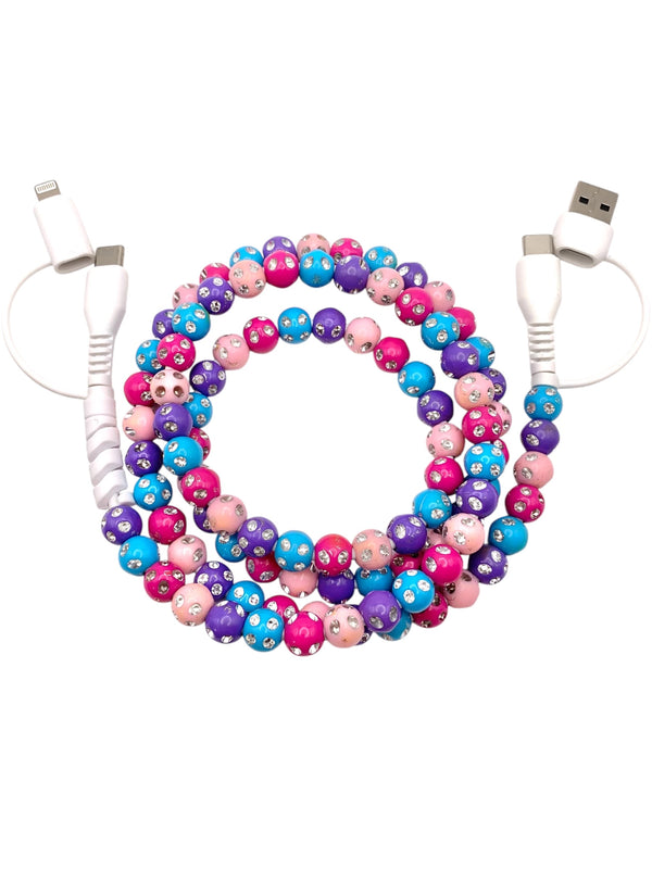 Beaded Phone Charger • Sorbet