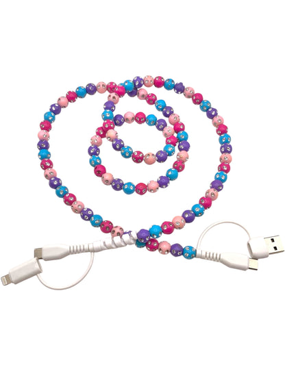 Beaded Phone Charger • Sorbet