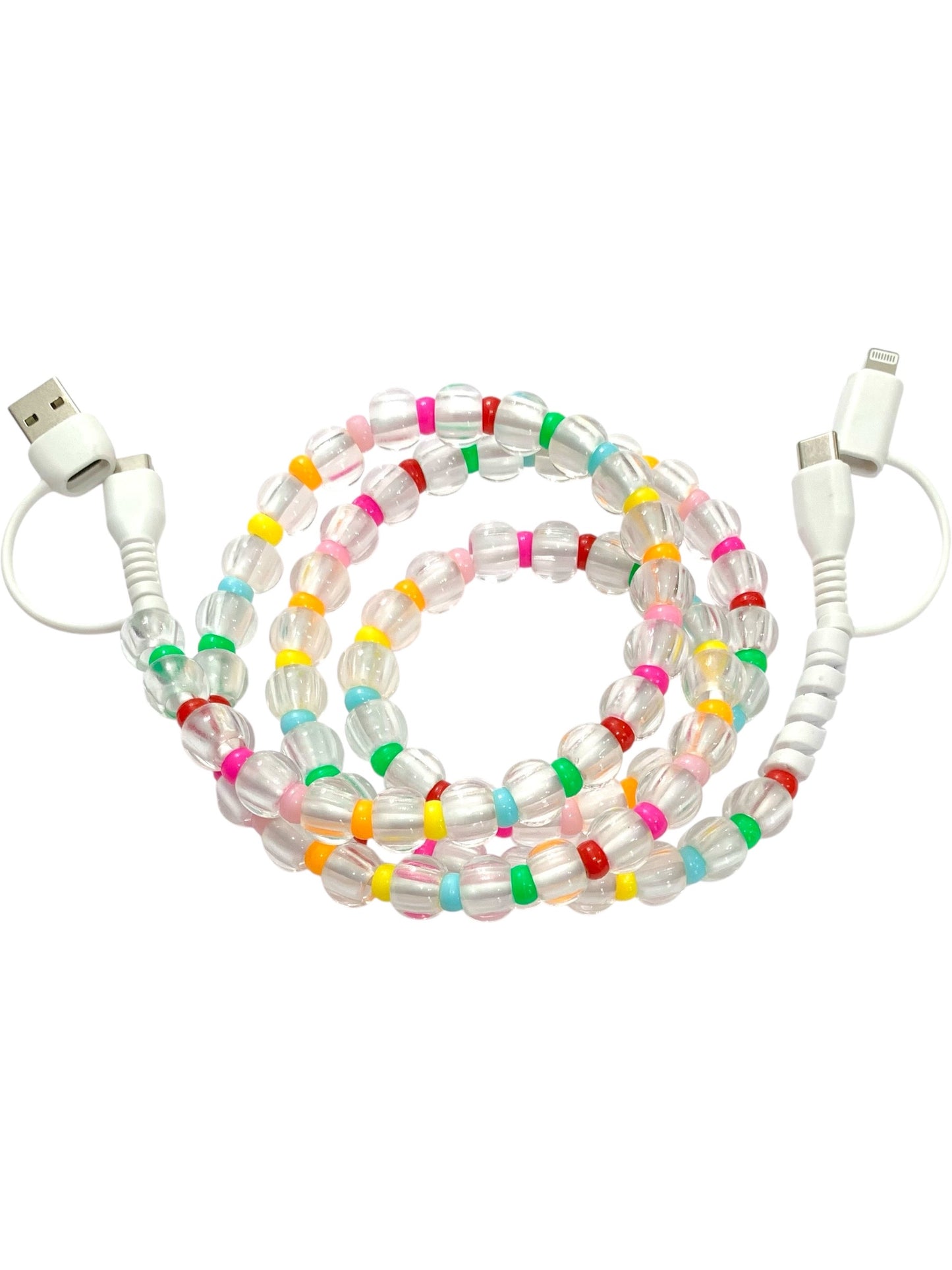 Beaded Phone Charger • Kaleidoscope