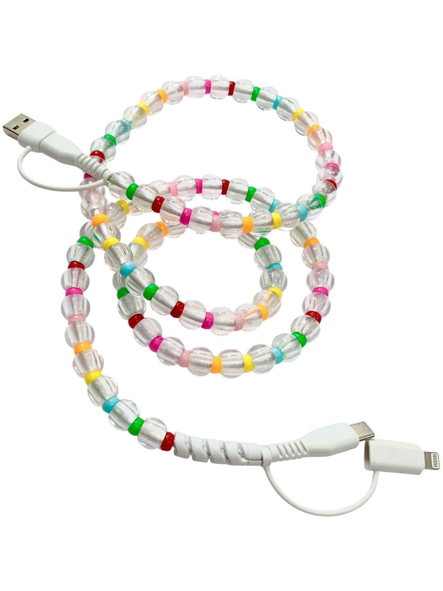 Beaded Phone Charger • Kaleidoscope