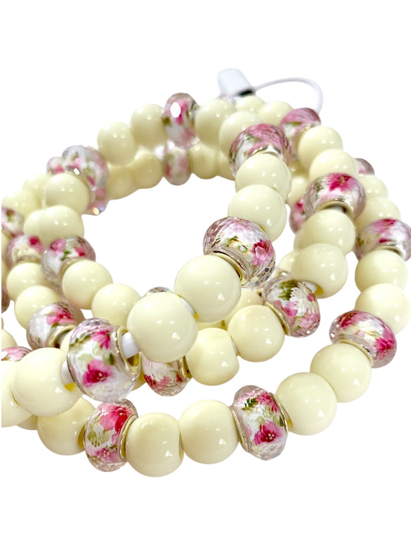 Beaded Phone Charger • Mellow Yellow