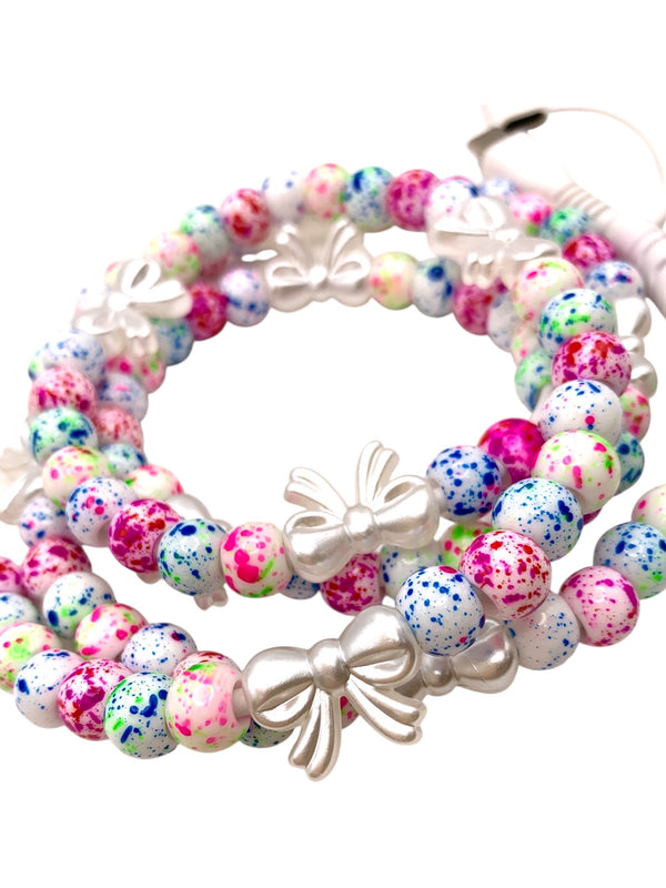 Beaded Phone Charger • Confetti