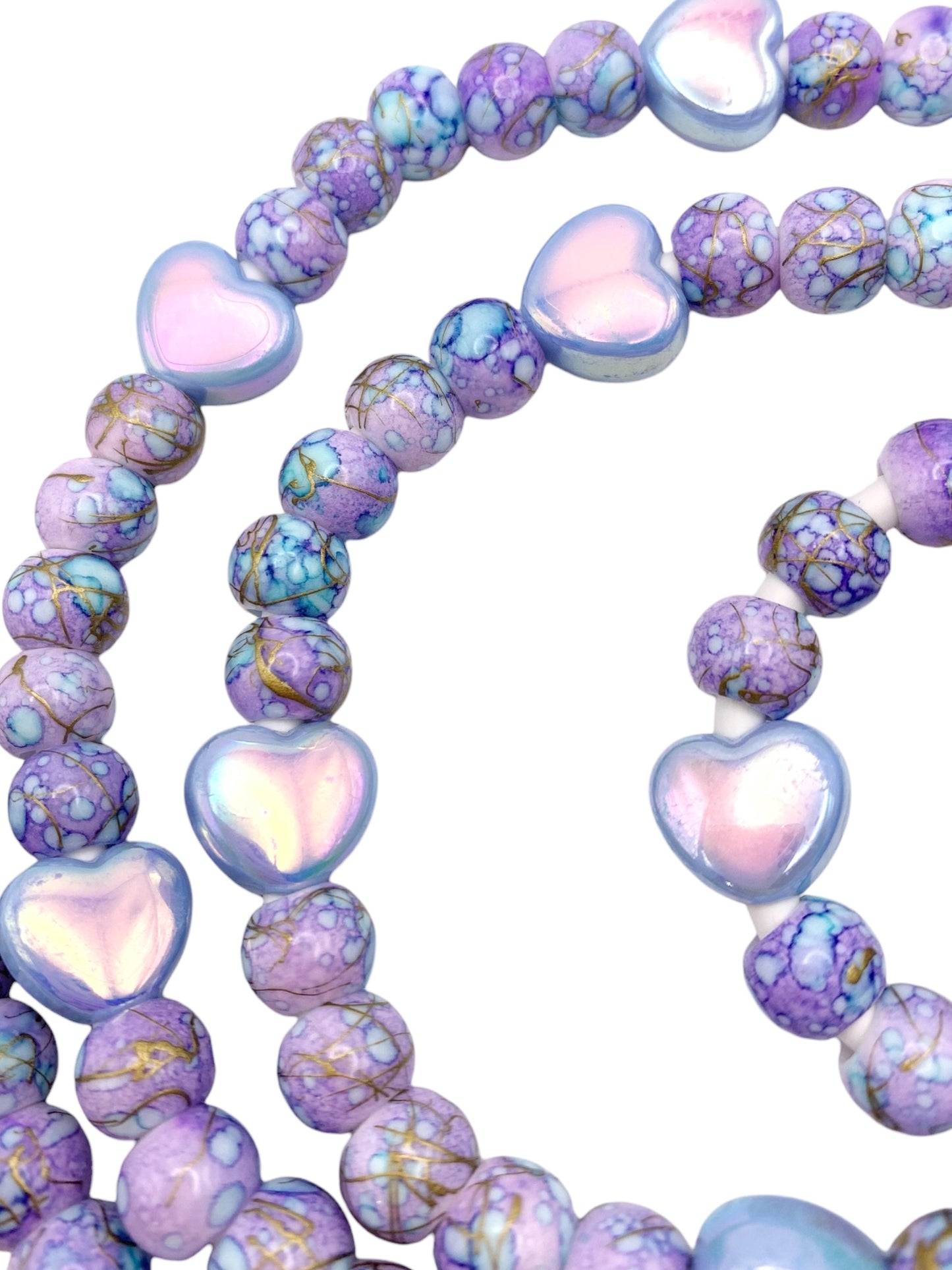 Beaded Phone Charger • Purple Sweetheart