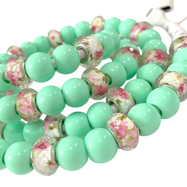 Beaded Phone Charger • Garden Bloom