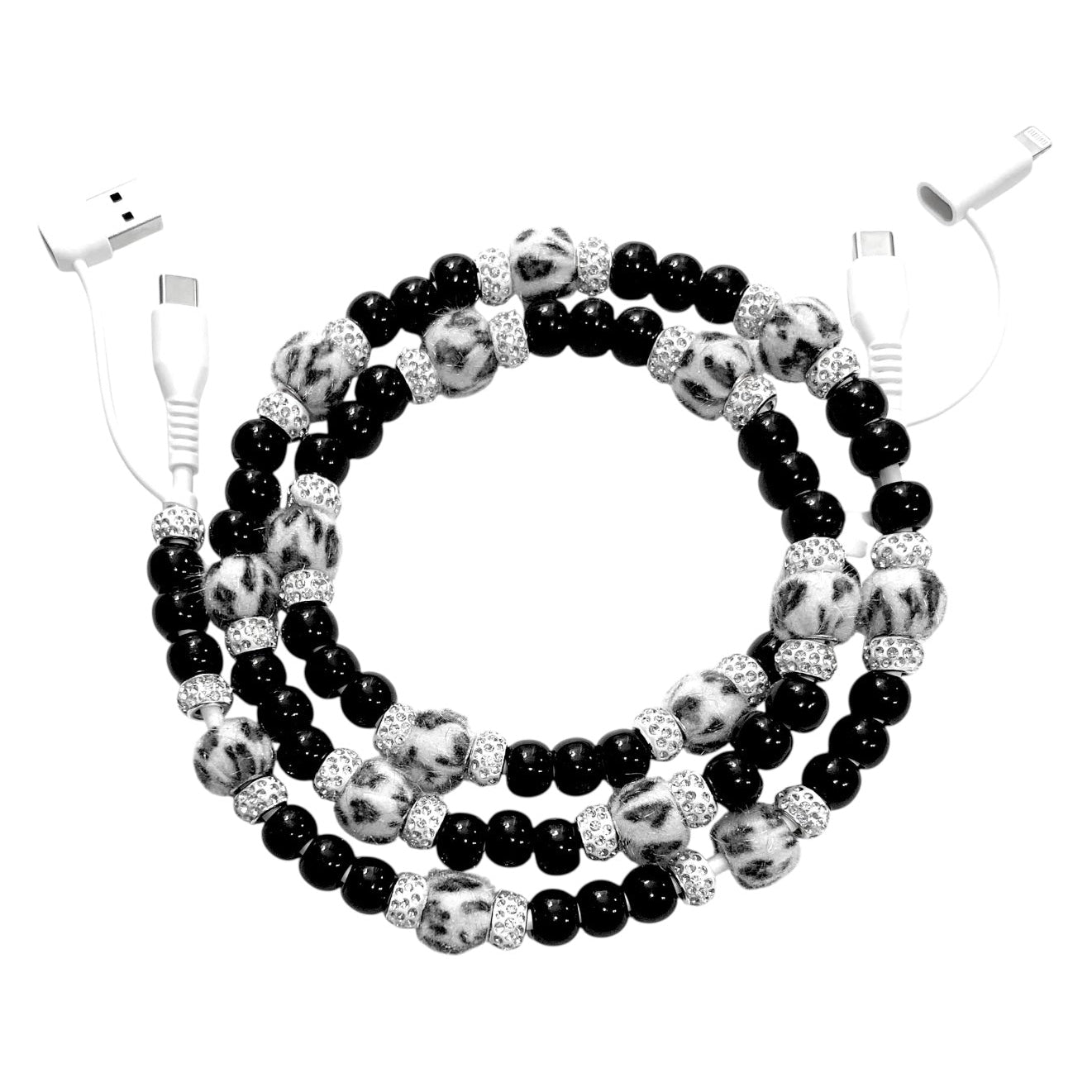 Spot On beaded cell phone charger