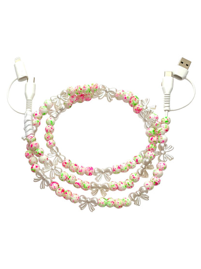 Beaded Cell Phone Charger • Girly Pop