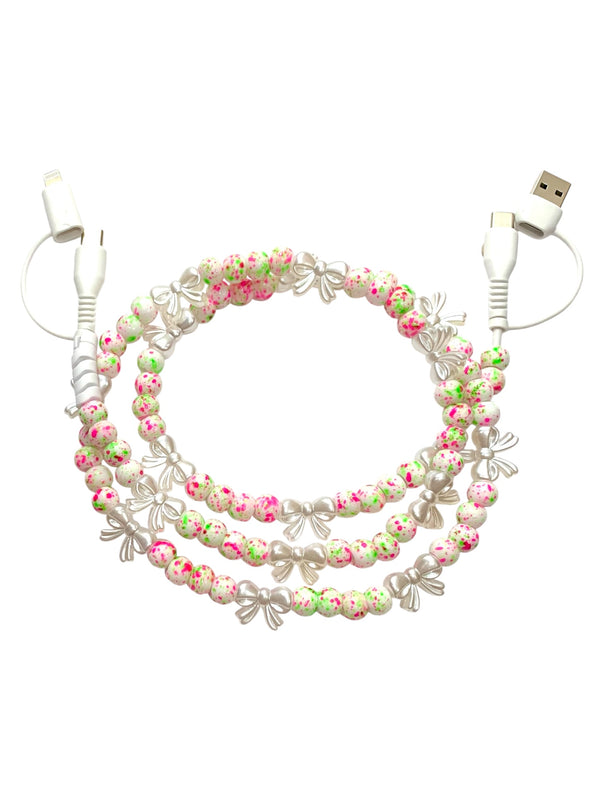 Beaded Cell Phone Charger • Girly Pop