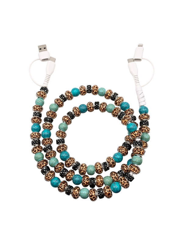 Beaded Phone Charger • Rhinestone Cowgirl