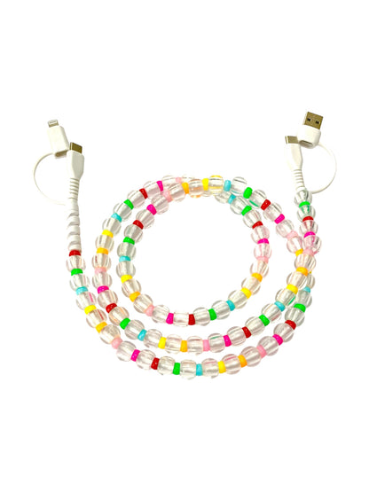 Beaded Phone Charger • Kaleidoscope