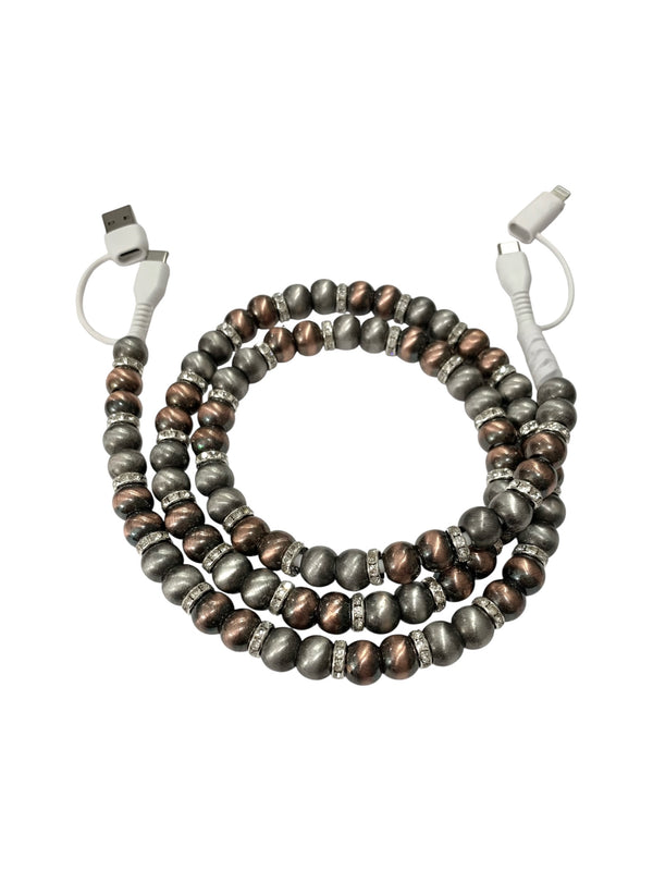 Beaded Phone Charger • Metallic Thrills