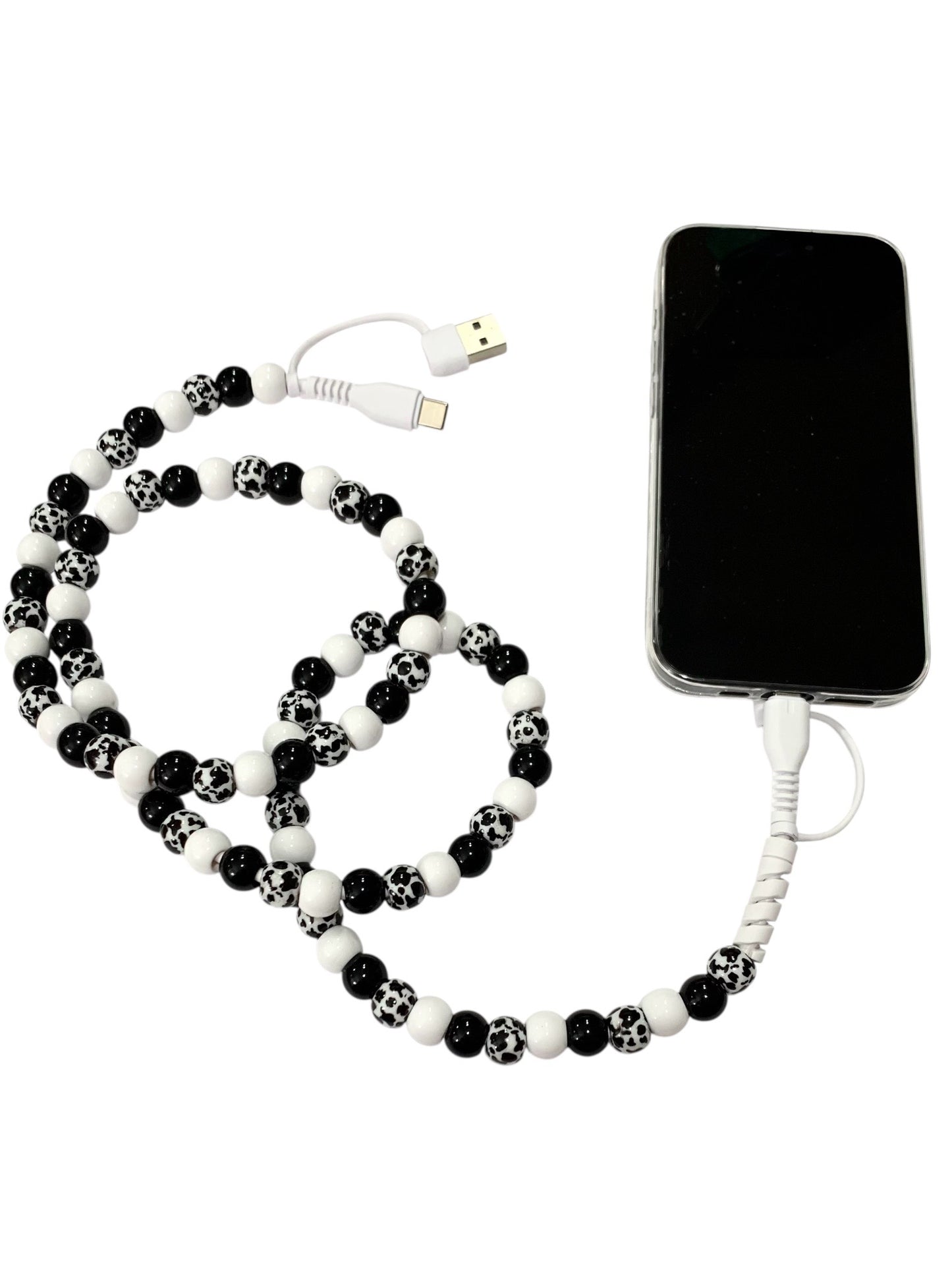 Beaded Phone Charger • Moooo