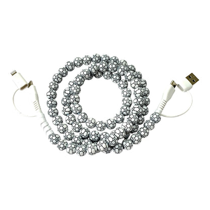 Beaded Phone Charger • Soccer Charging Cord