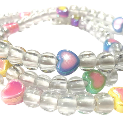 Beaded Cell Phone Charger • Candy Hearts